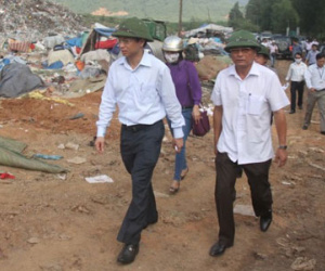 Bí thư Đà Nẵng Nguyễn Xuân Anh "vi hành" bãi rác Khánh Sơn