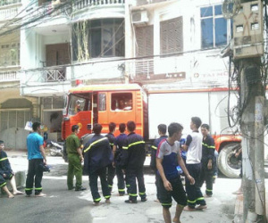 Hà Nội: Cháy nhà 4 tầng trên đường Trường Chinh