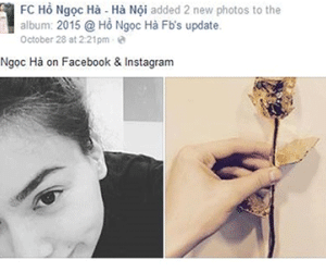 Hà Hồ được fans minh oan về việc "khoe" hoa hồng vàng giá "khủng"