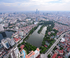 Hà Nội hiện đại nhìn từ trên cao