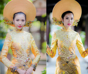 Lễ phục đính 2000 viên pha lê của thí sinh Hoa hậu Quốc tế