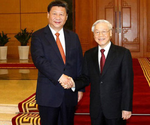 Tổng bí thư Việt - Trung hội đàm tại Hà Nội