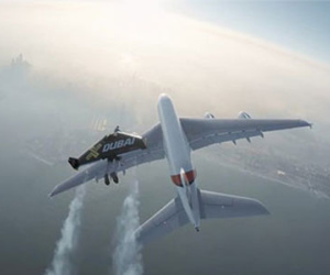 Clip: Xem người bay đua với siêu máy bay A380