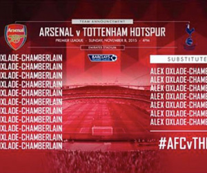Arsenal công bố nhầm đội hình trước trận derby với Tottenham