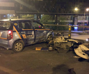 Công an: Hai người đuổi theo taxi gây tai nạn không có lỗi