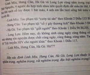 Đề thi “sặc mùi xã hội đen” không liên quan tới trường Luật