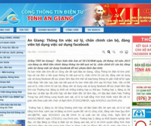 Bị kỷ luật, phạt tiền do… "chê" lãnh đạo tỉnh trên facebook