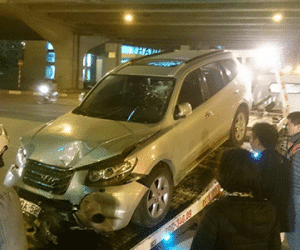 Lời khai của tài xế Santafe cuốn chết cô gái gần Keangnam