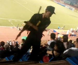 Cảnh sát cơ động tường trình vụ “tát cô gái tại sân Gò Đậu”