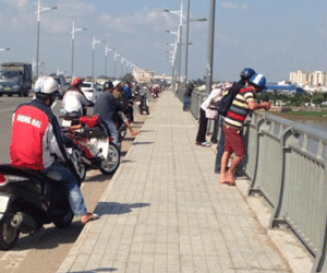 Một phụ nữ nhảy cầu Hóa An mất tích