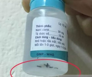 Thuốc tra mắt đầy cặn đen, đại diện nhà sản xuất cũng "hoảng hồn"
