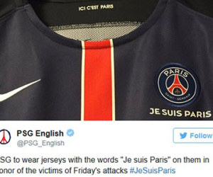 PSG ra mẫu áo đặc biệt tưởng niệm nạn nhân vụ khủng bố Paris
