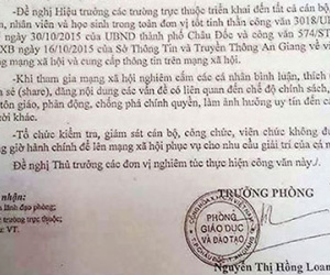 Thu hồi văn bản cấm GV, HS bình luận trên Facebook