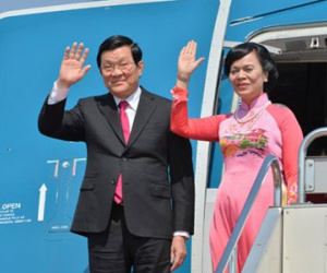 Chủ tịch nước Trương Tấn Sang lên đường thăm Đức