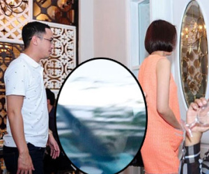 Tăng Thanh Hà "phớt lờ" phóng viên sau khi lộ ảnh con trai