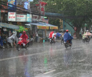 Bắc Bộ trời rét, nhiều nơi có mưa rất to, dông tố