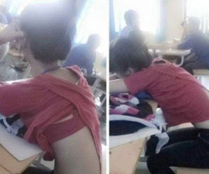 Đỏ mặt với cô gái diện trang phục tùy tiện tới phản cảm