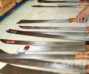 Hơn 2.000 cây mã tấu trong cửa hàng nông cụ ở Cần Thơ