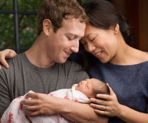 Sinh con gái đầu lòng, ông chủ Facebook hiến tặng 99% tài sản