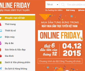 Ngày mua sắm trực tuyến 2015 bắt đầu