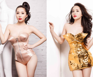 Quỳnh Nga “đốt mắt” với trang phục nóng bỏng