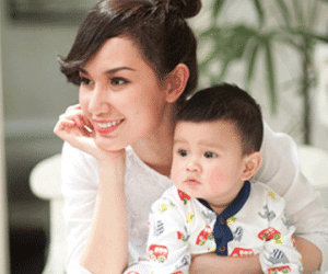 Quỳnh Chi nhớ con trai da diết