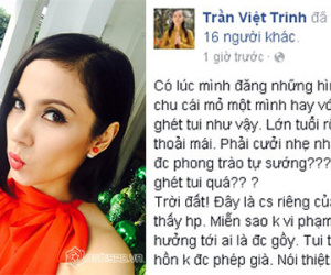 Việt Trinh bức xúc vì bị ghét khi đăng hình đời thường nhí nhảnh