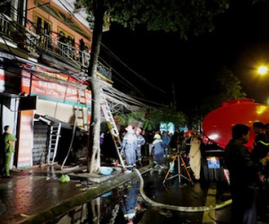 Hỏa hoạn thiêu rụi cửa hàng kinh doanh xe đạp điện