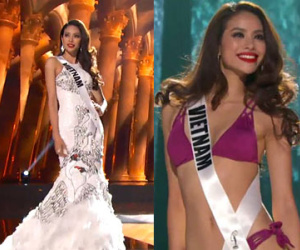 Các màn trình diễn của Phạm Hương tại bán kết Miss Universe