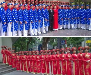 Dàn bê tráp 42 người "dài nhất Vịnh bắc bộ" gây tranh cãi trên mạng