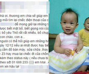 Vợ tìm điện thoại của người chồng đã mất qua Facebook