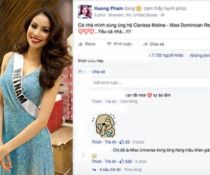 Phạm Hương bình tĩnh chia sẻ Facebook ngay sau kết quả sốc của HHHV 2015