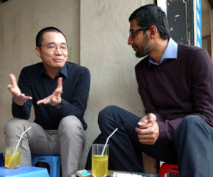 CEO Google ngồi trà chanh vỉa hè với Nguyễn Hà Đông