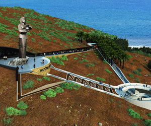 Phối cảnh 3D dự án "Người mẹ thắp lửa" trên đảo Lý Sơn