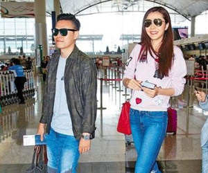 Hùng Đại Lâm công khai xuất hiện bên hôn phu trước ngày cưới