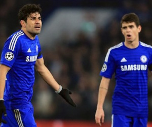 Oscar phủ nhận đánh nhau với Costa trên sân tập