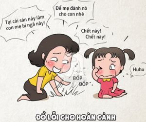 Tranh vui: Lỗi "kinh điển" của bố mẹ Việt khi nuôi dạy con