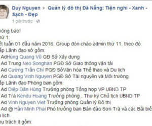 Đà Nẵng: Giám đốc sở kiêm admin facebook