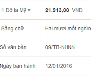 Tỷ giá trung tâm tăng, vàng SJC trái chiều nhau