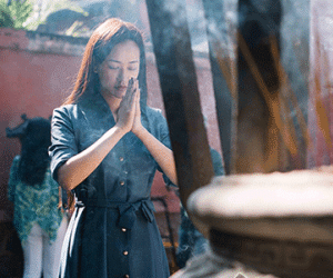 Maya đi chùa cầu bình an sau scandal