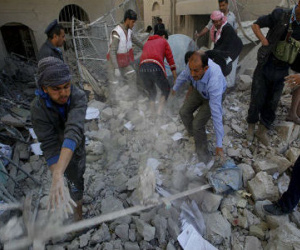 Yemen: Liên quân Ả-rập không kích trụ sở cảnh sát, 25 người chết