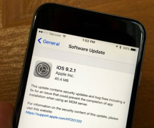 Apple phát hành iOS 9.2.1 đến người dùng iPhone, iPad