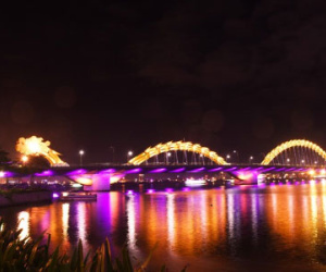 Cầu Rồng phun nước, lửa theo nhạc vào các tối dịp Tết 2016