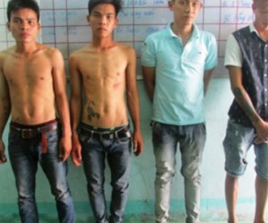 Bốn thanh niên hiếp dâm thiếu nữ bị công an bắt tại trận