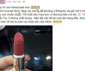 Hoang mang khi thỏi son handmade "nổi mẩn" sau 2 tháng không sử dụng