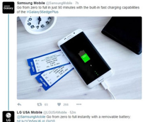 LG "đá đểu" khả năng sạc nhanh của Galaxy S6 Edge+