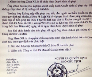 Phạt 3 du khách Trung Quốc thu mua thủy sản trái phép