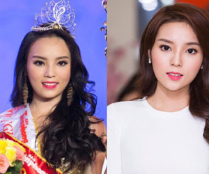 Nhan sắc "lên xuống" thất thường của hoa hậu Kỳ Duyên