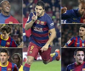 Luis Suarez phá lời nguyền số 9 ở Barca