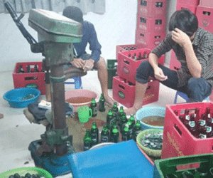 Phá đường dây "đánh tráo" bia Sài Gòn